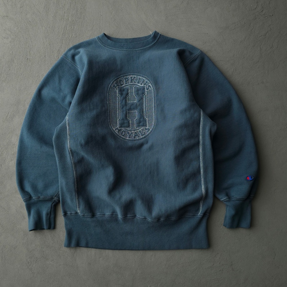 Vintage 90s Champion Reverse Weave Sweatshirt XL Blue Hopkins Royals Champion